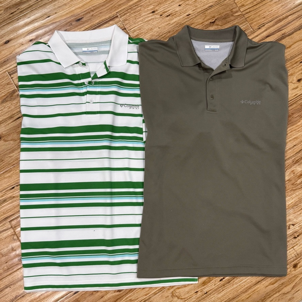 Lot of 2 NWOT Columbia PFG polo shirts XL